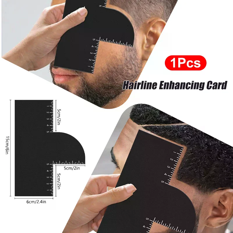 Tool for Professional Beard Shaping Hairline Enhancing Card Precise Styling Must Have Shaper Men