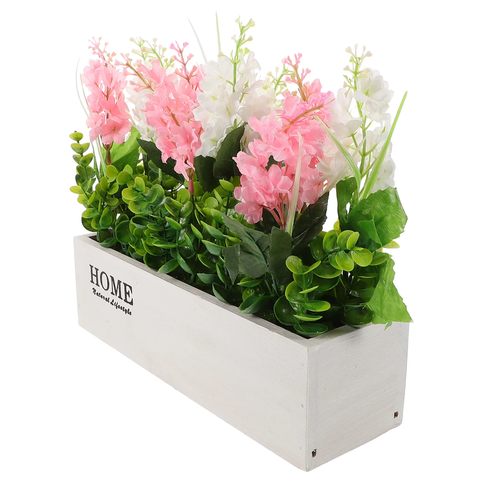 

Elegant Artificial Hyacinth Potted Plant Lifelike Faux Flowers for Desk Coffee Table Window Sill Decor Indoor Fake Flower