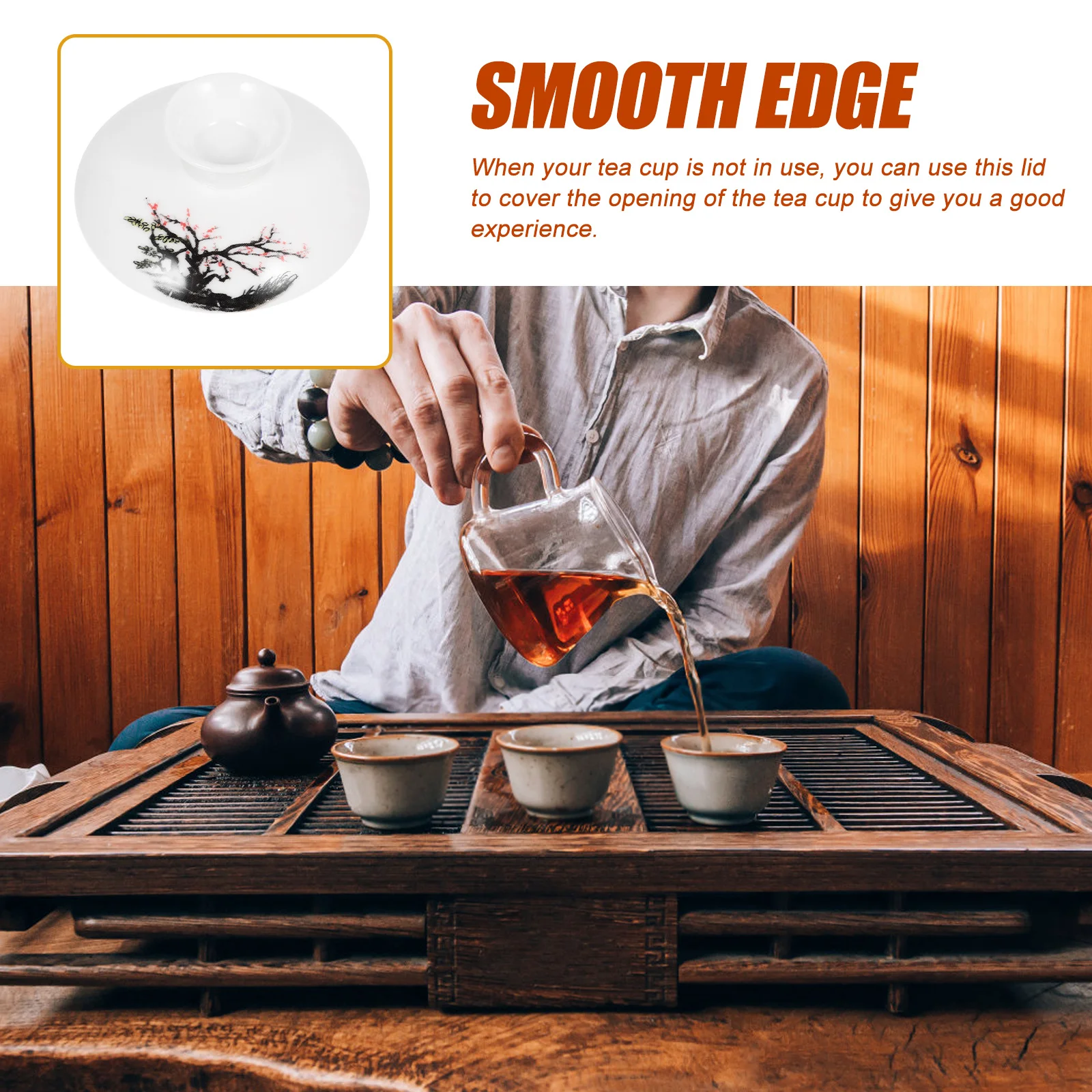 

Крышка чайника, керамический аксессуар, легко моющийся, безопасный, приятный для питья чая, подарок для друзей, семьи, товары для дома