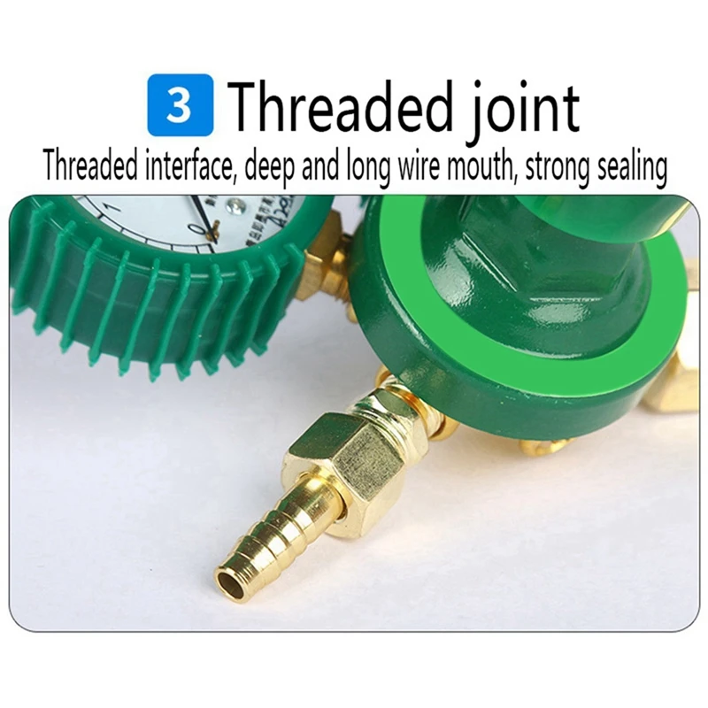 M12K-2X reguladores de garrafa de gás oxigênio o2 reduzindo inalador de pressão acetileno regulador de medidor duplo regulador de tanque de oxigênio