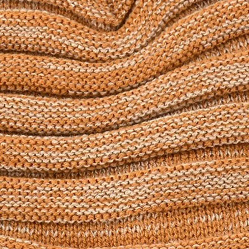 

652F Fashion Knit Beanie Hat Unisex Winter Warm Slouchy Hat Outdoor Activity Headwear