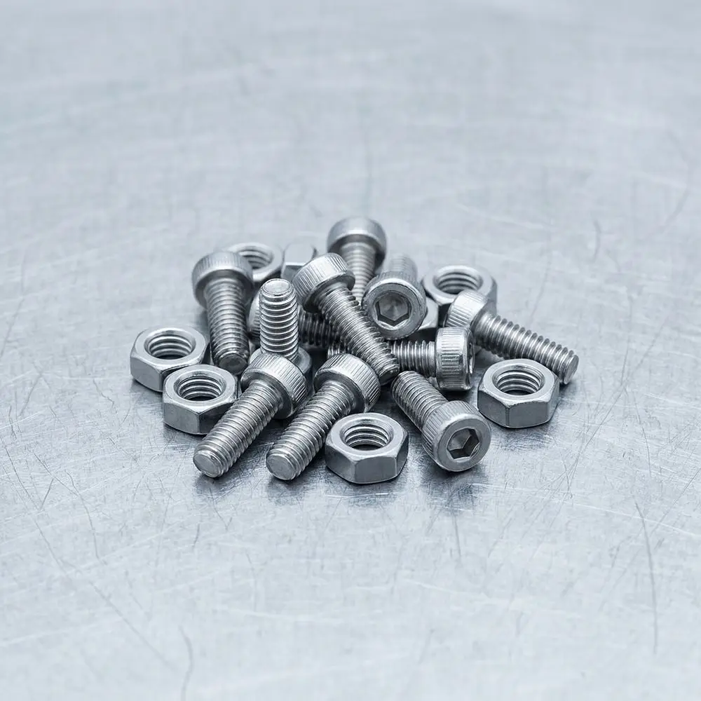 1080 Pcs M 2 M 3 M 4 Hex Button Machine Screws Stainless Steel Black Silver Metric Bolts Nuts Washers Kit Durable Hexagon Socket