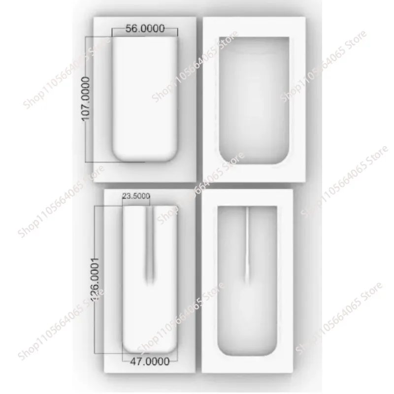 Snow leather case shaping mold 2/3/4 support high-grade vegetable tanned leather cold pressing mold with cutting line
