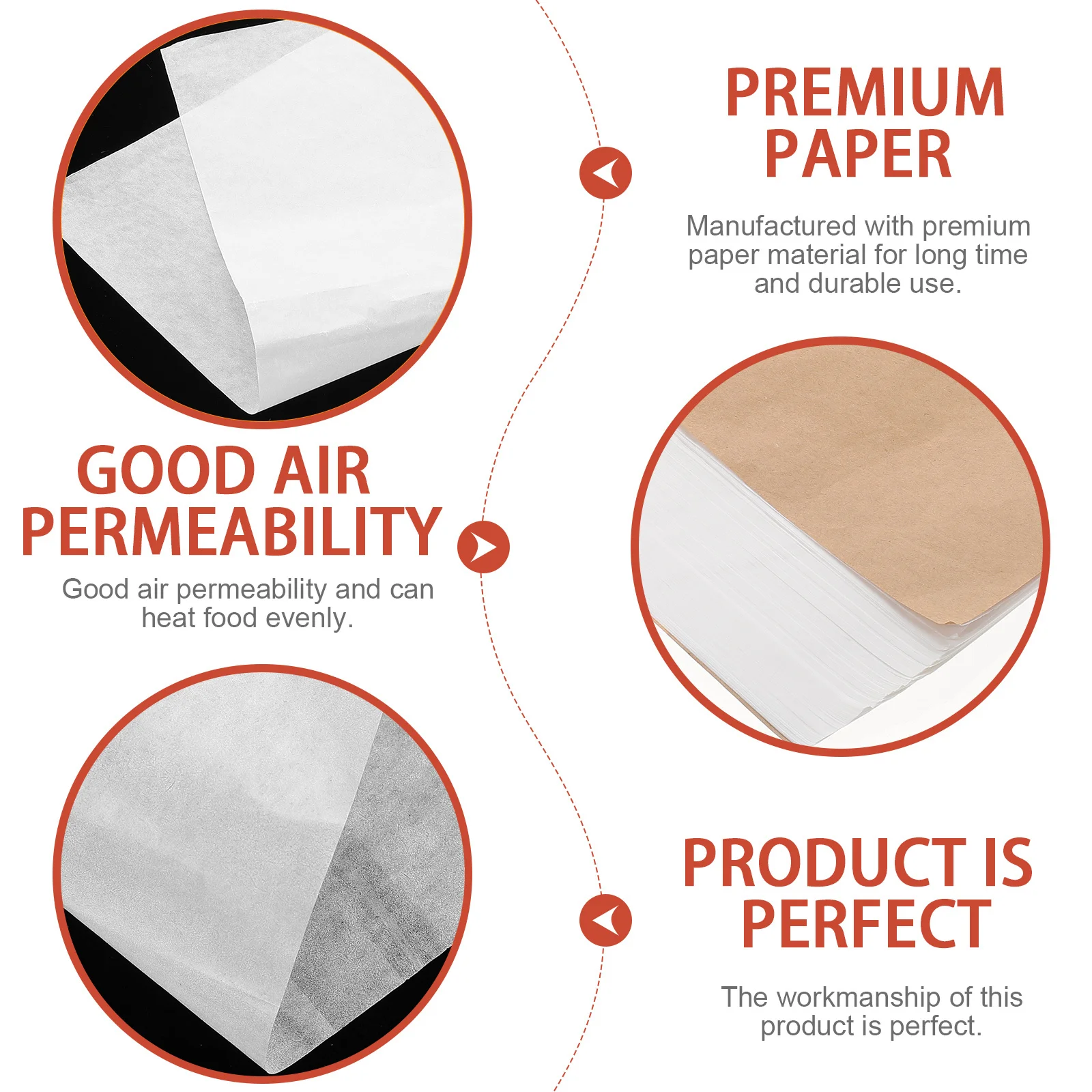 

500Pcs Parchment Paper Sheets Non-Stick Steamer Liners for Dumpling Buns Dim Sum Kitchen Steamer Pad Disposable Steam Cooking