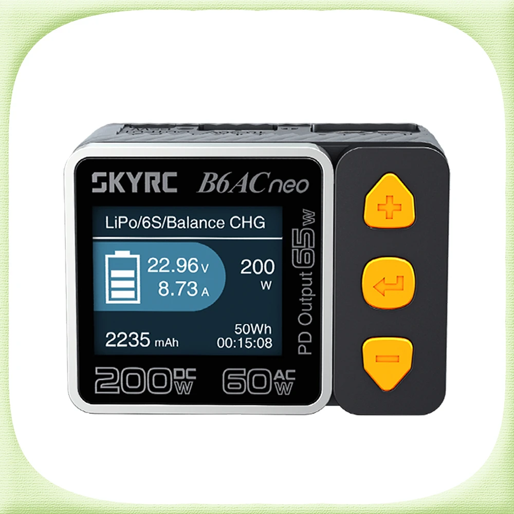 

2023 SkyRC B6ACneo Smart Charger DC 200W AC 60W Battery Balance Charger B6AC Neo SK-100200 Upgraded for b6ac v2