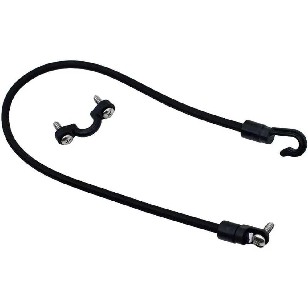 Adjustable Boat Fishing Strap Deck Mount Connector Elastic Rod Tamer Holder Fixing Buckle 18 Inch Kayak Fishing Rope Canoe Yacht