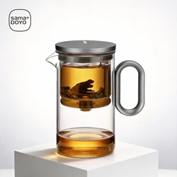 Magnetic Switch Tea Pot Set, High-End Tea Set, Tea Water Separator, Household Tea Making Tool, Heat-Resistant Glass Tea Set