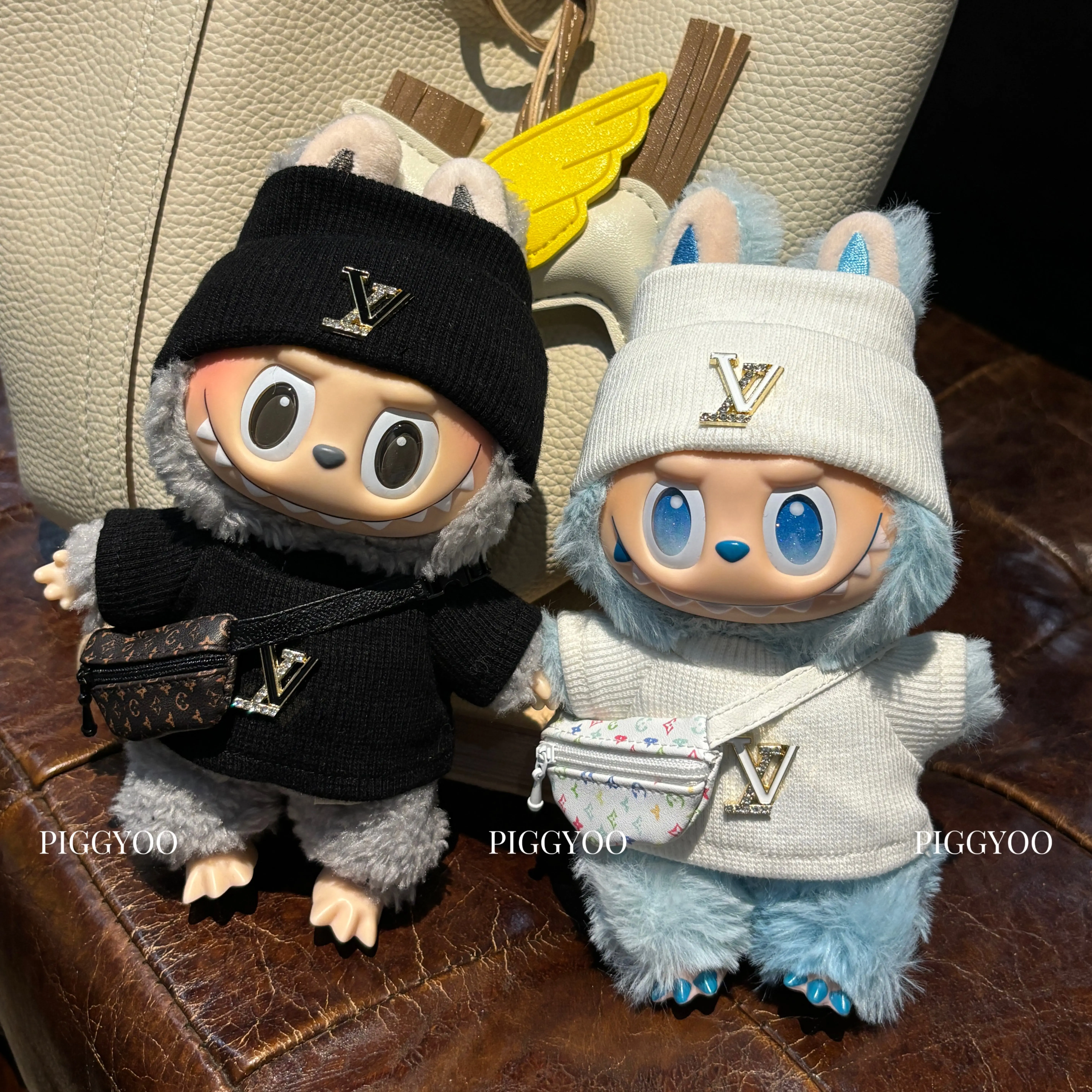 

New 41 stype 15cm 17cm labubu Mini Plush Doll'S Clothes Outfit Accessories For Korea Kpop Exo Labubu Idol suit Clothing Gift