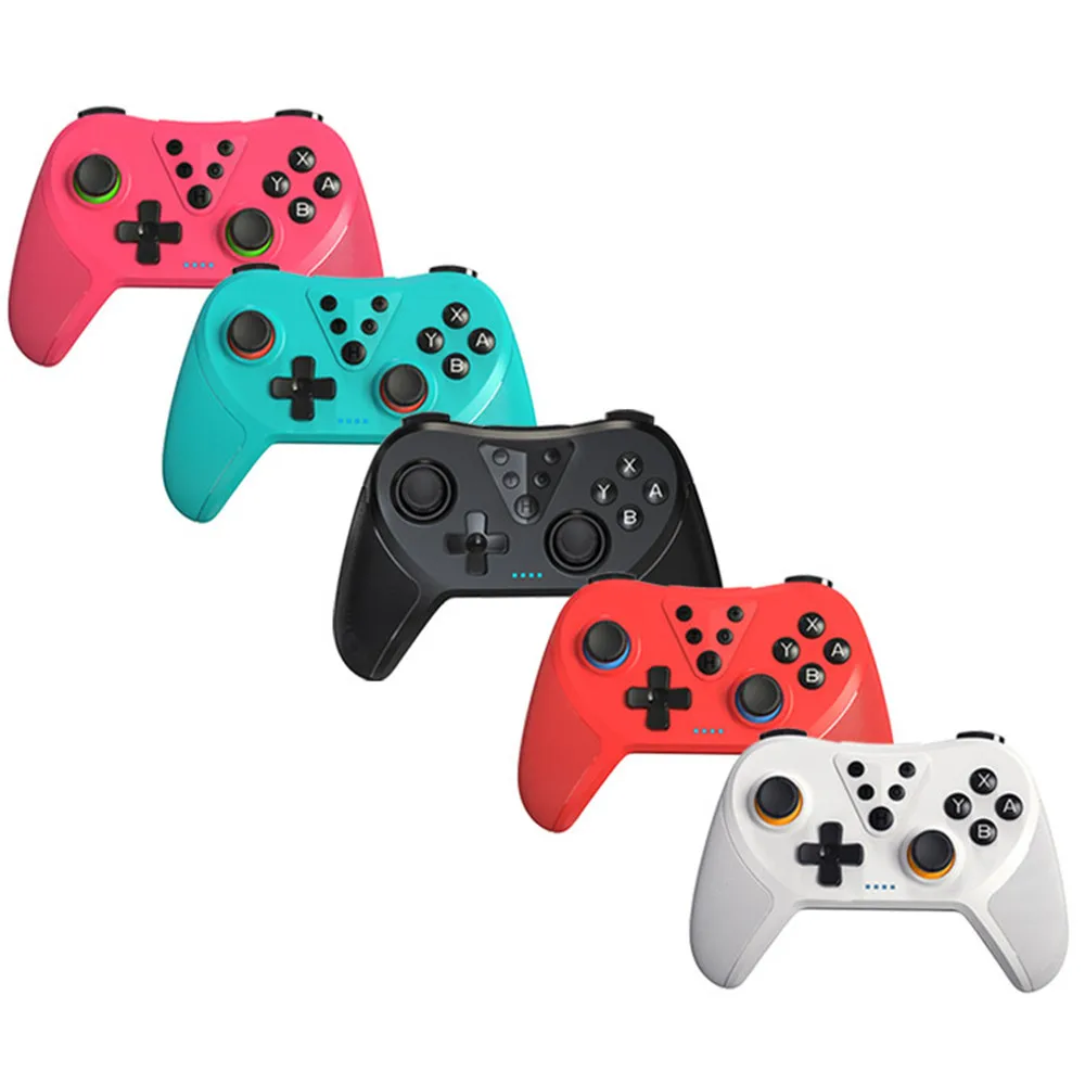 T-37 For Switch/OLED Game Wireless Controller Bluetooth Gamepad Handle Grip with wake-up Gyro Dual Motor Six Axis Vibration