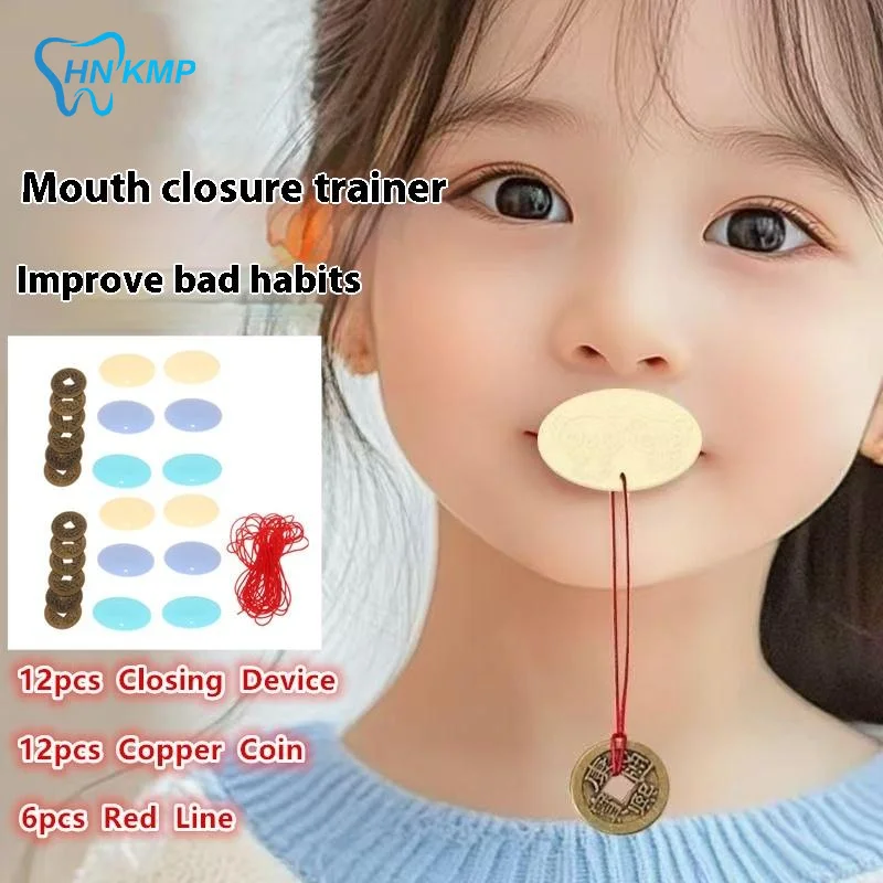 Children's Sleep Mouth Breathing Correction Sleep Convex Lip Muscle Training Device Set Oral Muscle Trainer Exercise Set Tools