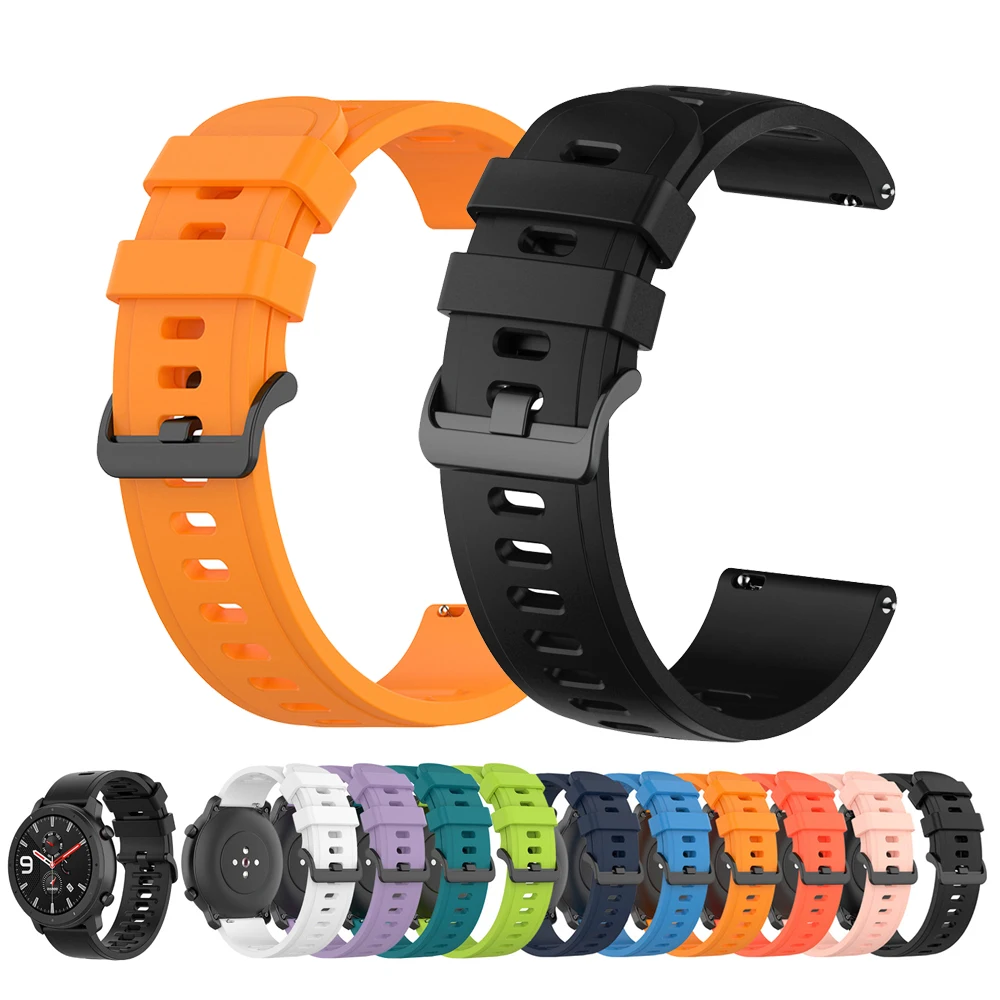22mm Silicone Smart Watch Band For Xiaomi Mi Watch 2 Pro / S4 / S3 / S2 S1 Active Pro Color 2 Straps Replacement Bracelet Correa
