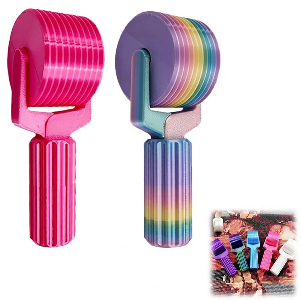 Even Pressing Roller for Rhinestones 2-pack Rhinestone Art Rollers 3d Printed Embroidery Press Tools Easy-grip Diy for Smooth