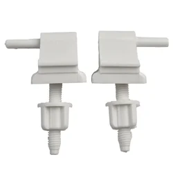 1 Pair Toilet Seat Hinge Bolts Screw Fixing Fitting Kit White Plastic Toilet Lid Hinge Replacement Parts Bathroom Accessories