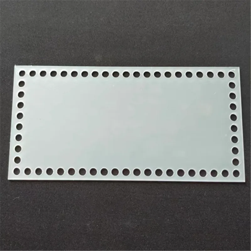 High Grade Transparent Rectangle Acrylic Plate Hollow PMMA Sheet Knitting Basket Base