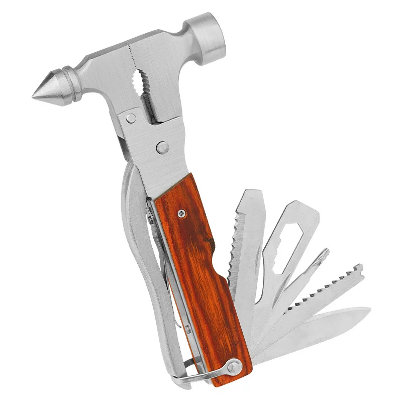 All Metal Car Safety Hammer with Window Breaker and Seatbelt Cutter Multifunctional Emergency Escape Tool for Car