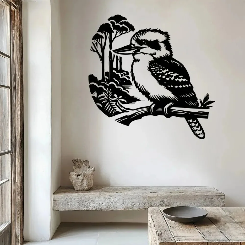 Kookaburra Metal Wall Art Vivid Bird Outdoor Garden Decor Weatherproof Nature Gift