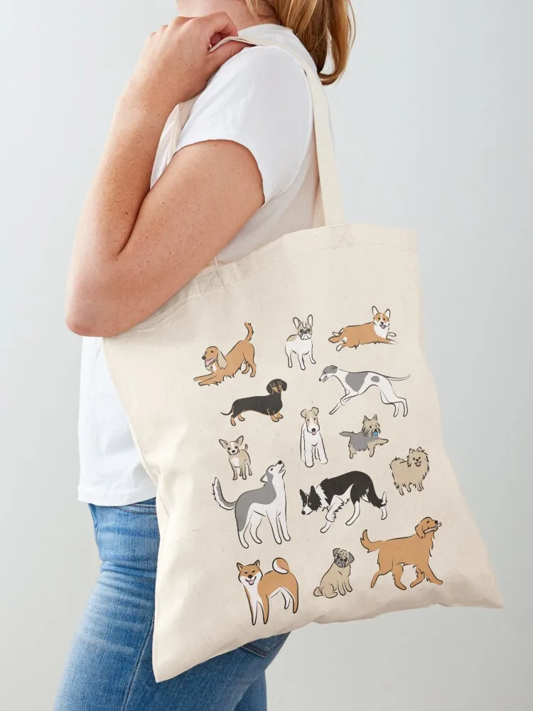 

Dogs Fun Tote Bag cute tote bag reusable shopping bags shopping bag logo Canvas stote