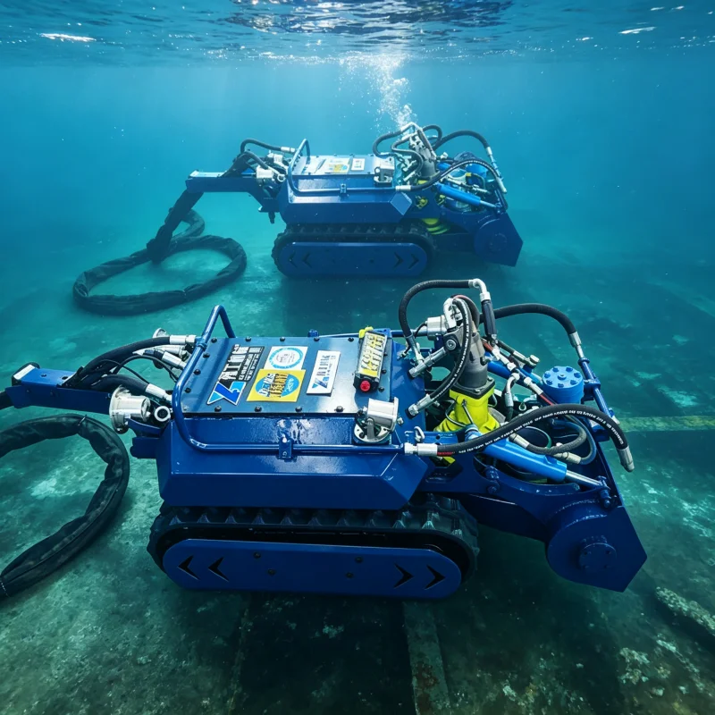 High Performance Submersible Dredging Robot Crawler For Municipal Sewerage Infrastructure Remote Control Sludge Removal Tool