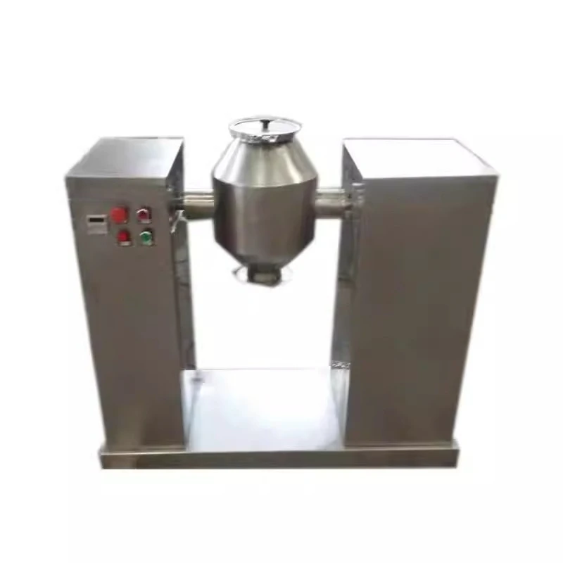 50L horizontal W-type mixing equipment, food pellet electric mixer, double cone rotary mixing equipment