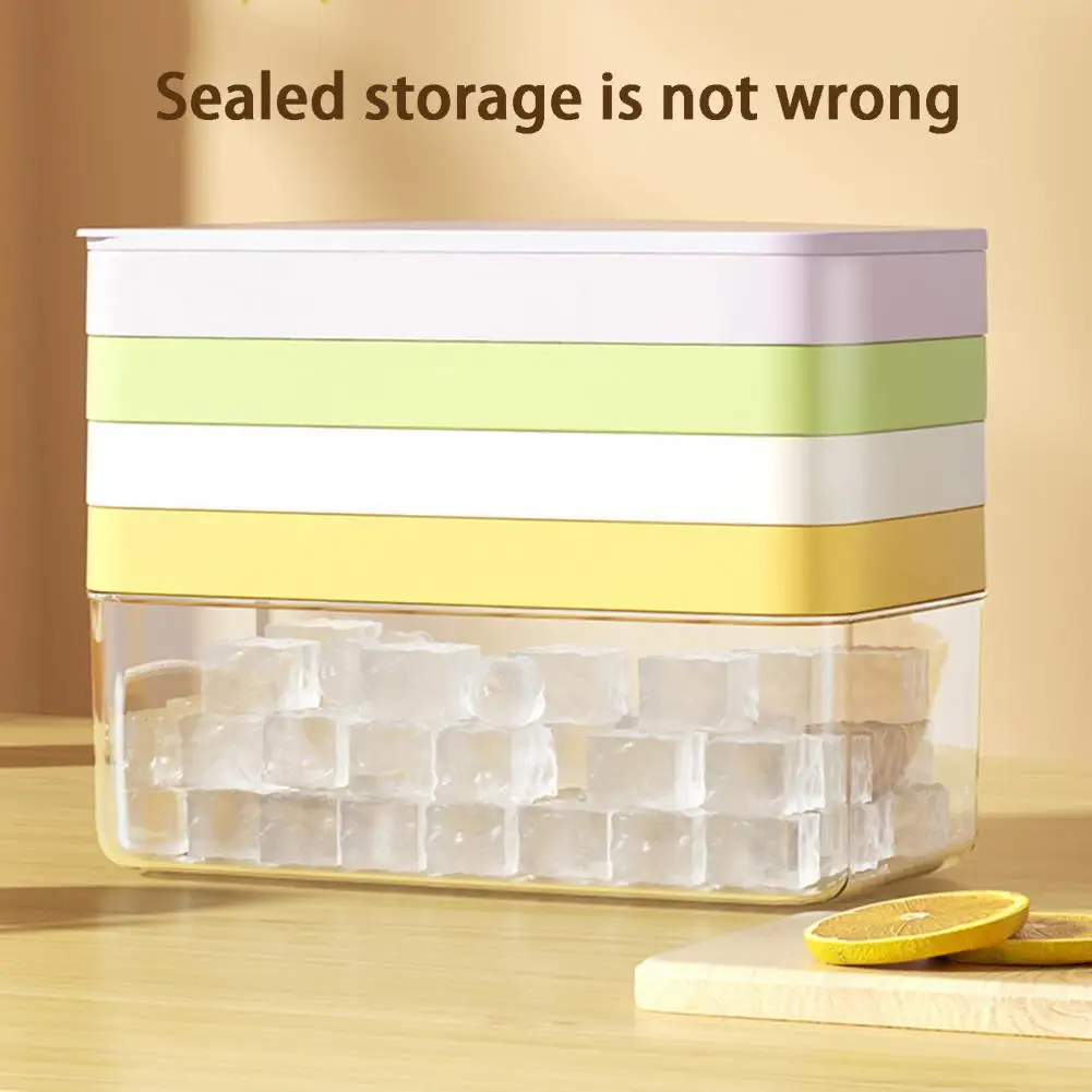 

Ice Cube Maker Convenient Cold Resistant Plastic Home Ice Grid Multipurpose Ice Storage Box Kitchen Supplies