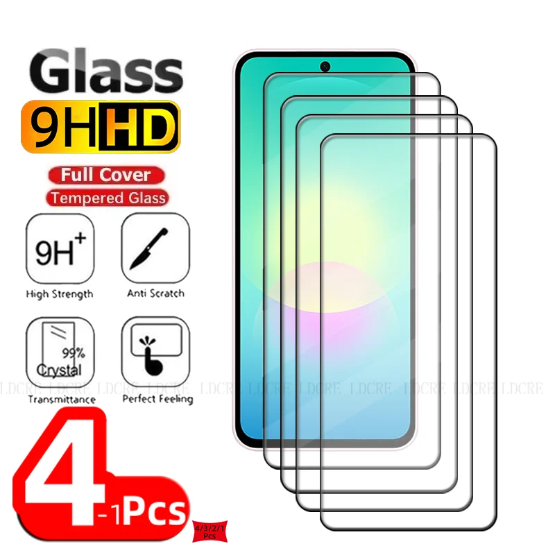 

1/2/3/4pcs For Samsung A27 Glass Samsung Galaxy A27 Tempered Glass Full Cover Glue 9H HD Protective Screen Protector Samsung A27