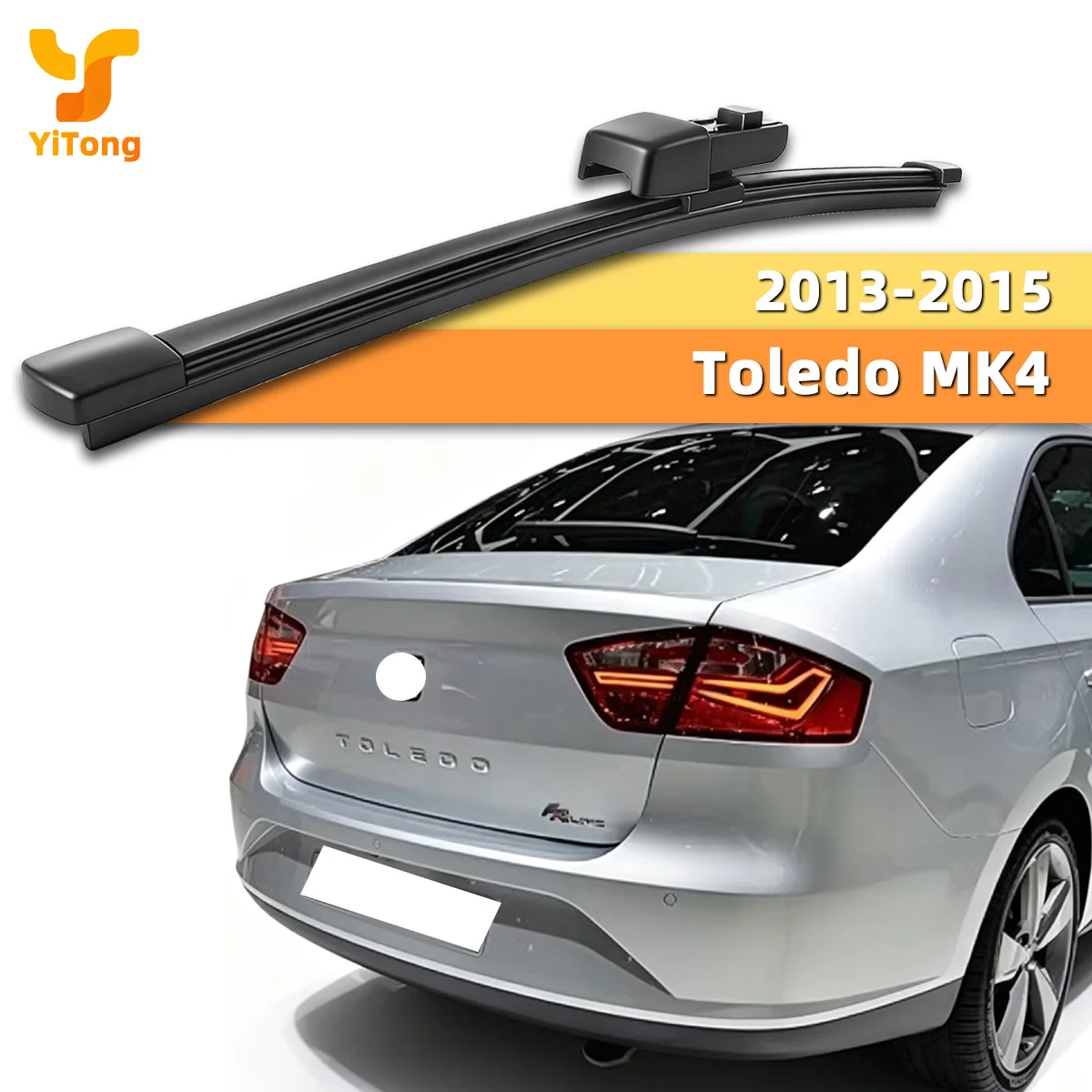 Yitong Fit For SEAT Toledo MK4 2013-2015 Rear Wiper Blade Natural Rubber Smooth Wipe All Weather Replacement Parts Easy Install