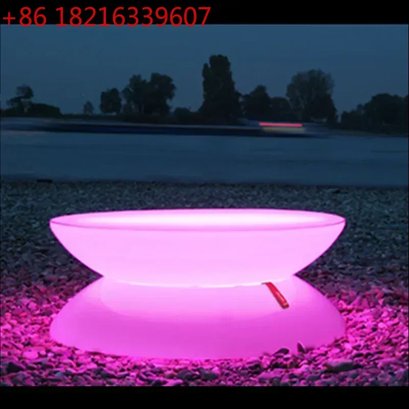 TAO Luminous Table and Chair Coffee Table Bar Counter Short Wine  round  Colorful Luminous Furniture
