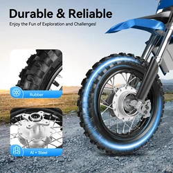 10-inch Rear Wheel Rim Tire Assembly, Black Inflatable Tire, for Most 50cc-110cc Dirt Bikes