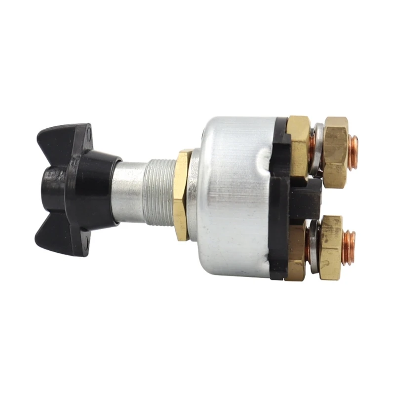 H3CE Marine Battery Disconnect Switches Knob Type Anti Leakage Design Copper Construction for Boats Yachts Motorhome Safety
