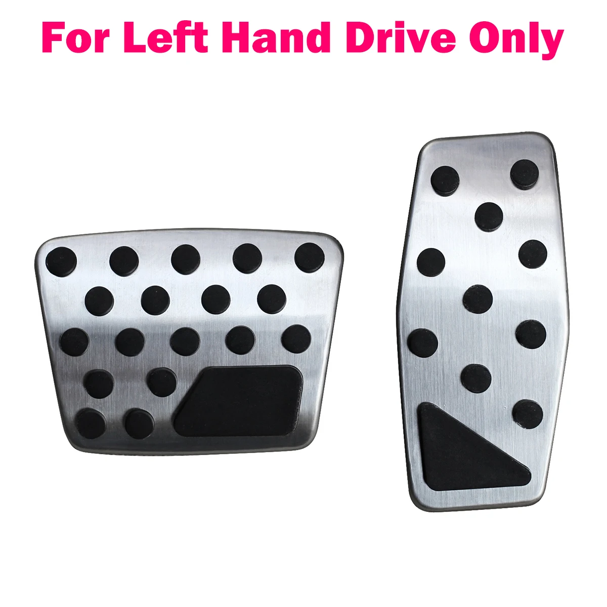 LHD Edelstahl Auto Fußbremse Gaspedal Pad Abdeckung Trim Set für Jeep Compass MP Renegade BU Fiat 500X Zubehör