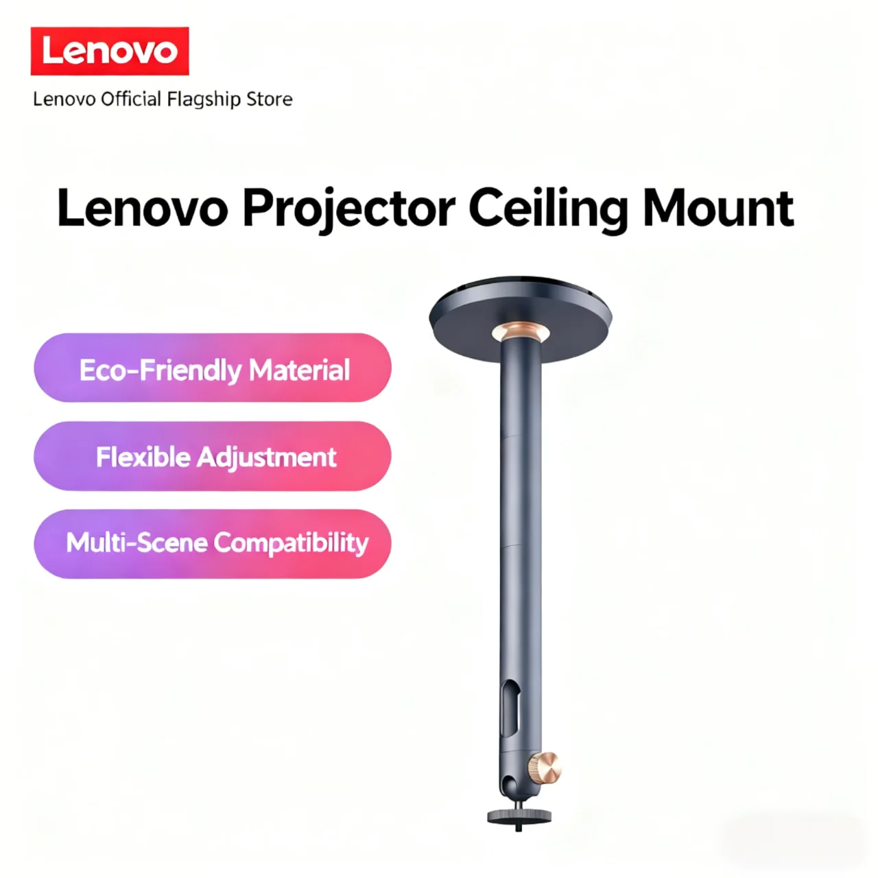 staffa-da-soffitto-universale-per-proiettore-lenovo-regolazione-flessibile-resistente-con-capacita-di-carico-elevata-installazione-comoda