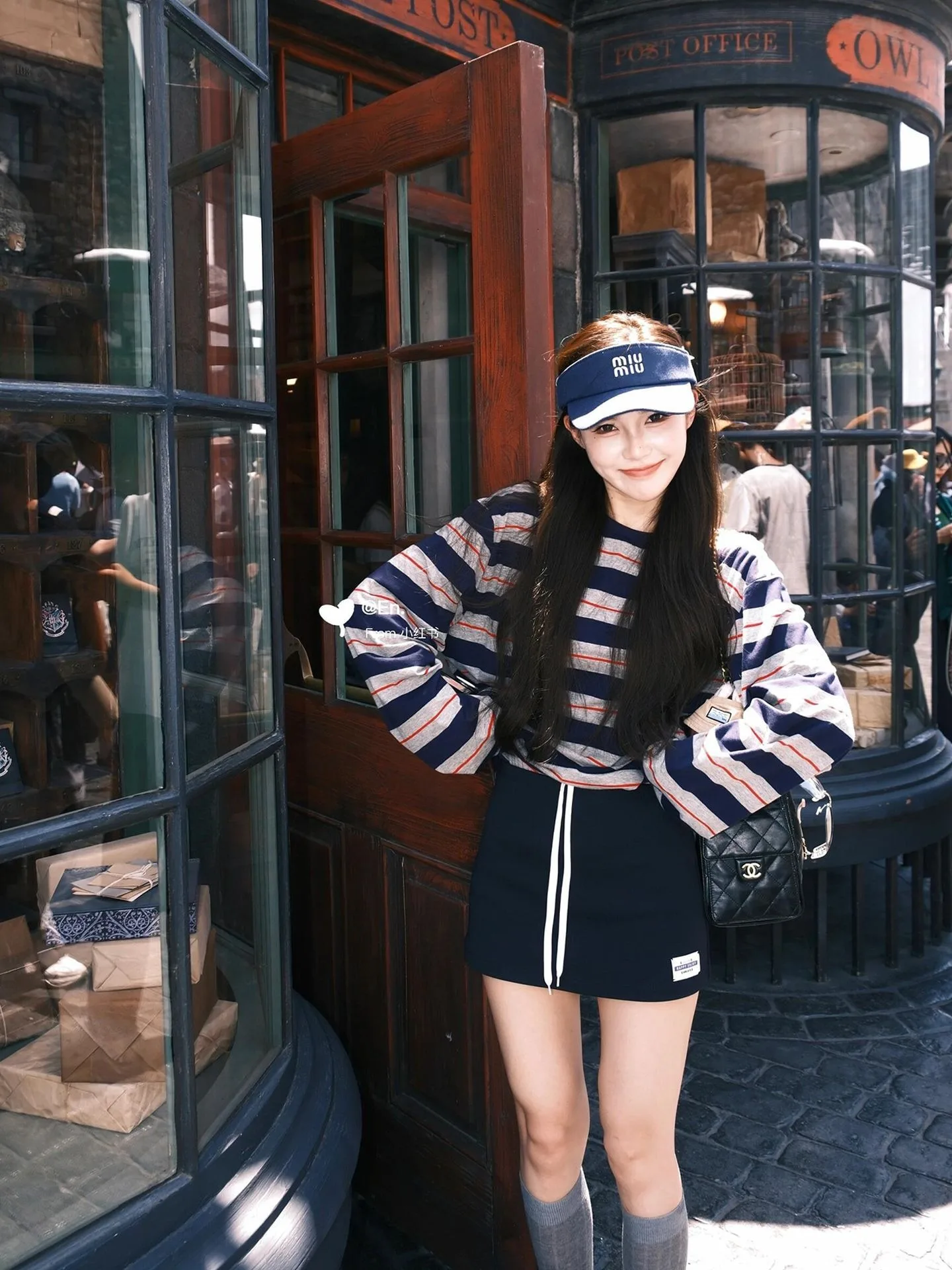 Herbstneuheit: Damen-T-Shirt im koreanischen Stil mit Streifenmuster und langen Ärmeln, lockere Passform, lässiger, entspannter Look, Basic-Oberteil für den Alltag. – Detail 7