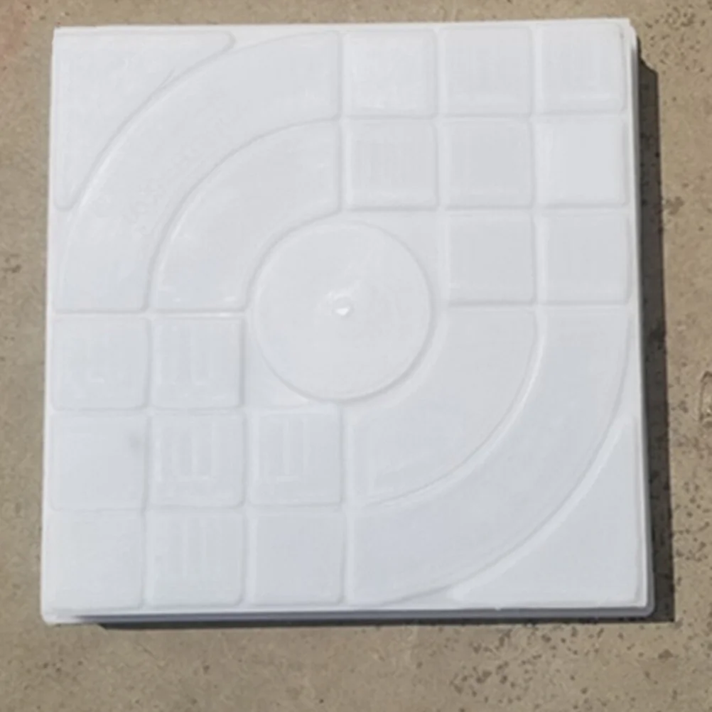 Pavement Stone Mould Patio Path Pavement Walk Maker Mould DIY Reusable Concrete Cement Driveway Paving Stepping Brick Maker - Wh