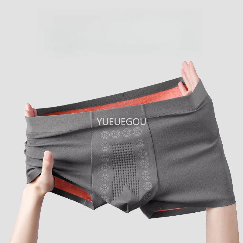 100S Modal Men Panties SPA Massage Sexy Underwear Breathable Seamless Boxer Shorts Solid Color High Elastic Pants Men‘s Boxers