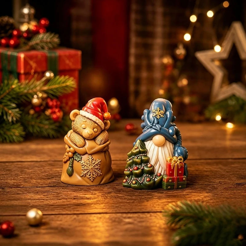 3D-Weihnachtsgießform für Weihnachtskerzenherstellung und Bastelprojekte 3XUF – Detail 1