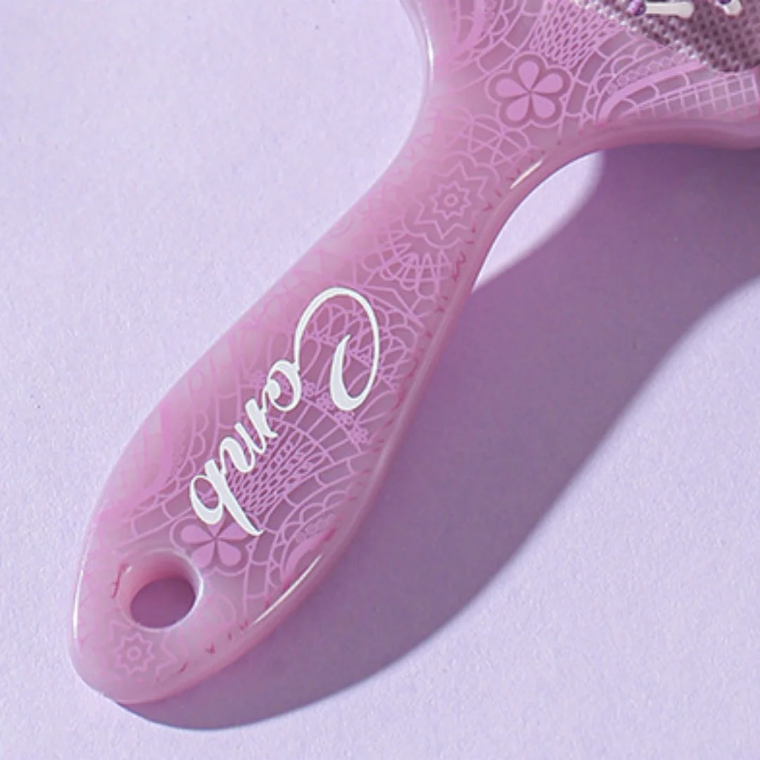 Square air cushion comb, home printed massage scalp airbag comb, fluffy styling without knotting hair comb