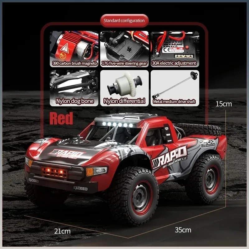 1/14 Q130 RC Auto Woestijn 4WD Off-road Truck 2.4G Hoge Snelheid Auto Racing Drift Afstandsbediening voertuig Speelgoed voor Jongens Kinderen