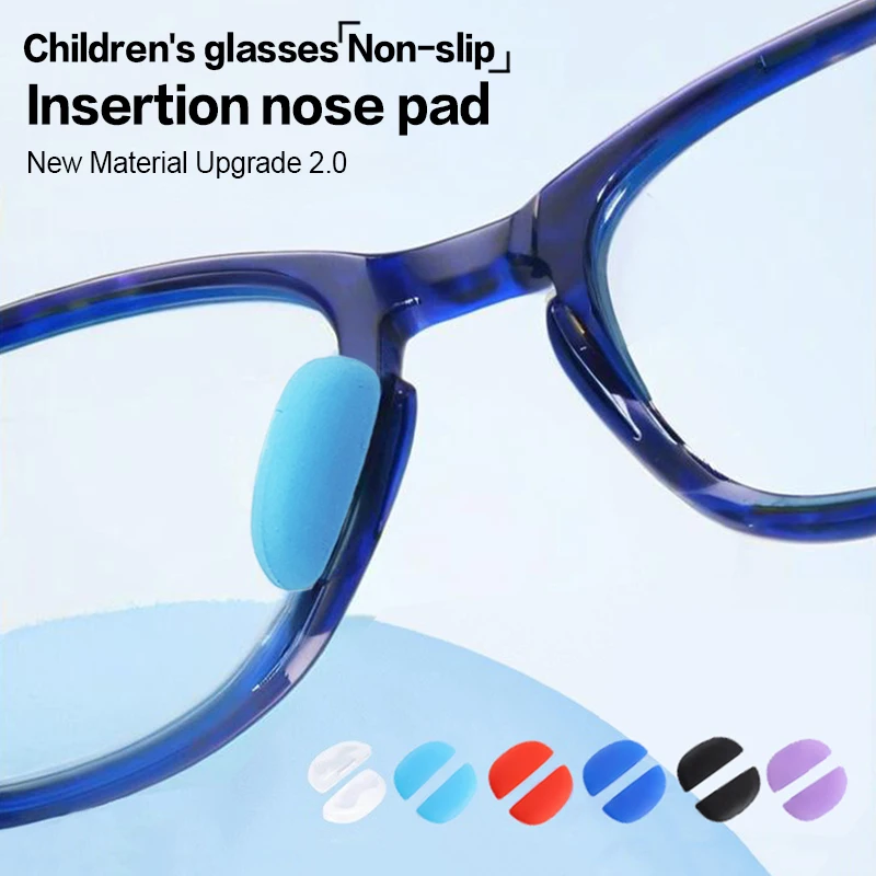 {MAX-66} 2 Pcs Kids Eyeglass Nose Pads Anti-skid Silicone Card Nose Pad Sunglasses Nose Support Glasses Accessories