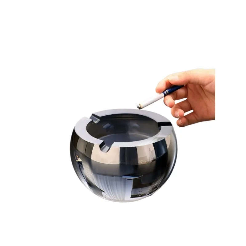 

Glass ashtray light luxury Internet celebrity version atmosphere high sense
