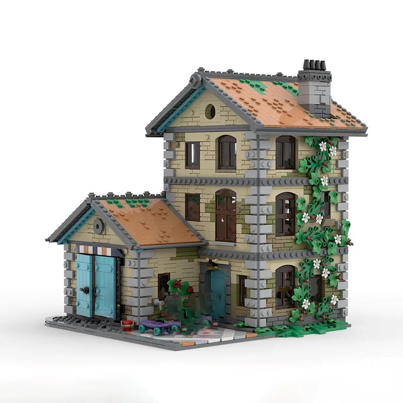 Modelo de construção de cidade modular moc edifício casa de família modelo tecnologia presente modular construção diy montagem brinquedos de construção