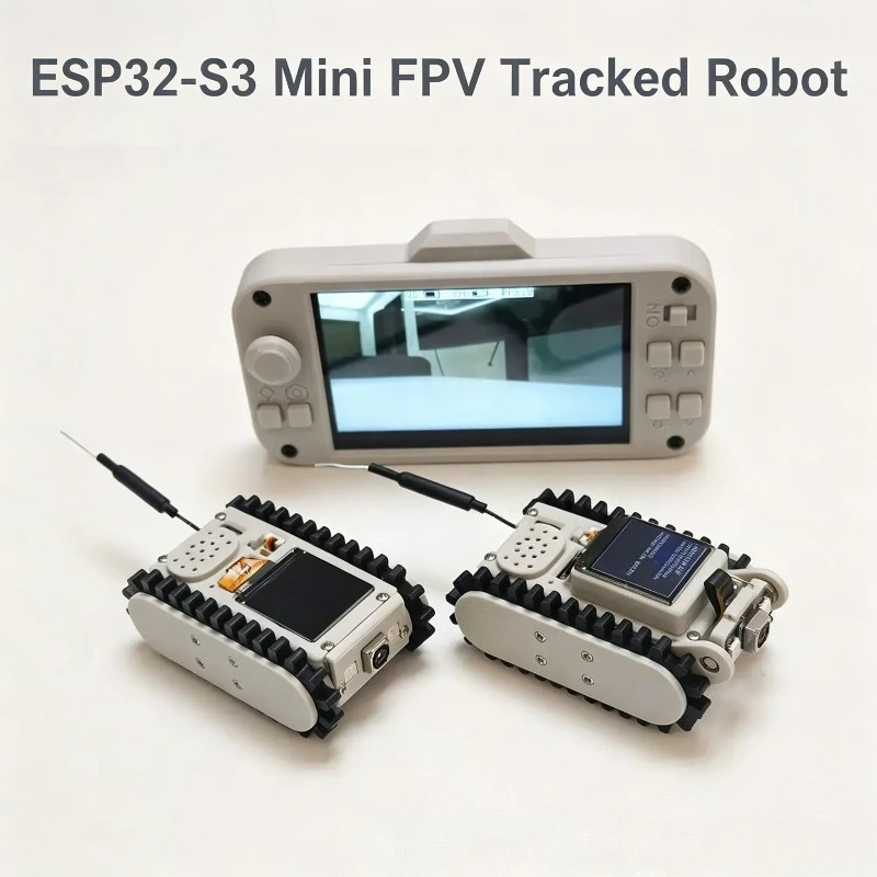 Robot Tracked Smart Car STEM Vision Pipe Robot WIFI Programming Video Transmission Small Robot