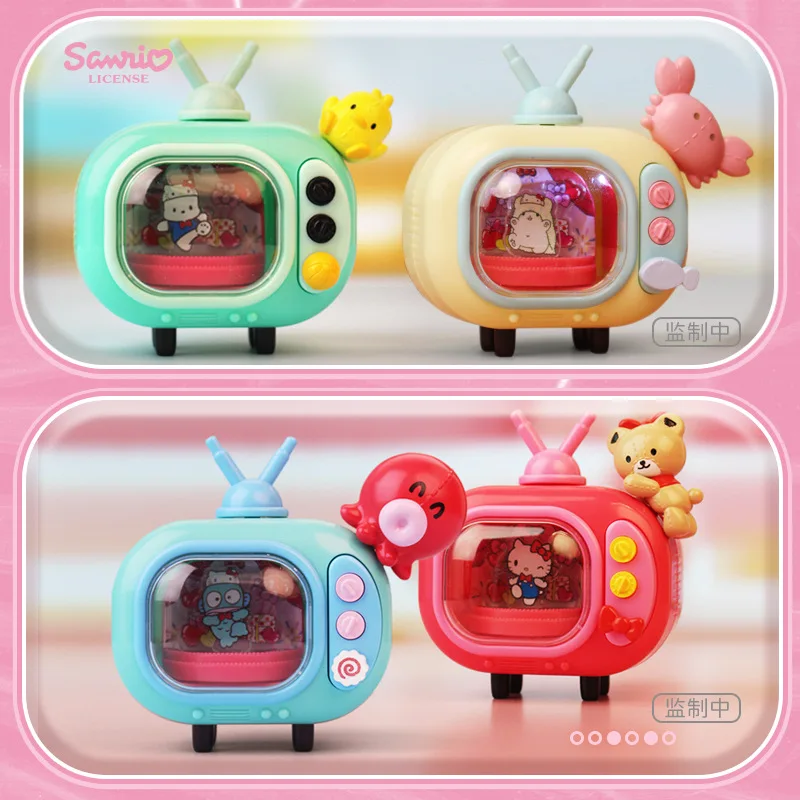 Nieuwe Sanrio Familie Hellokitty 50-jarig Jubileum Handheld Tv-Serie Blinde Doos Trendy Speelgoed Schattig Desktop Ornament Verrassingsgeschenk