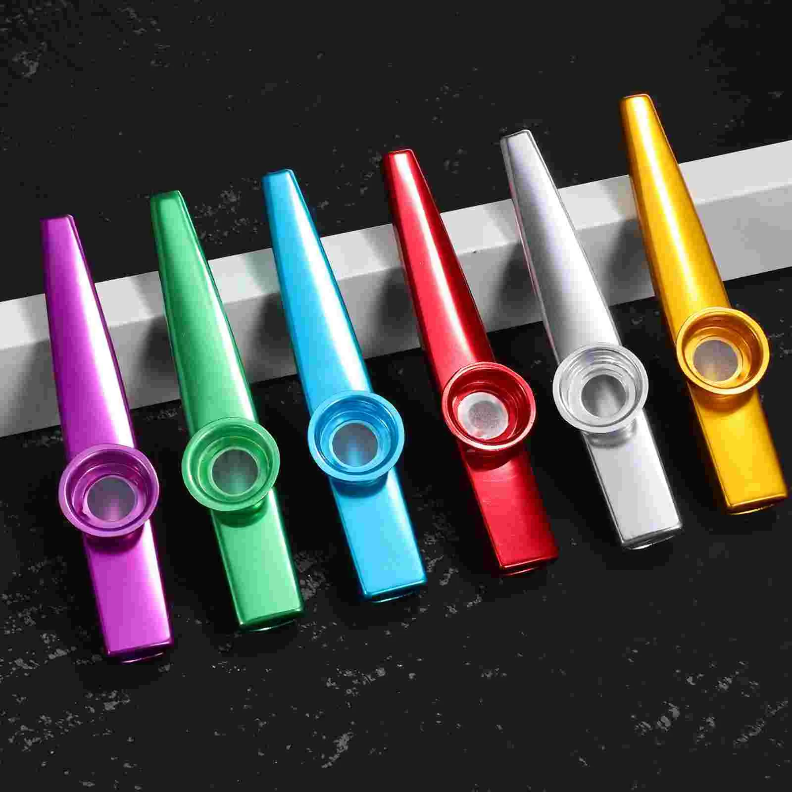 12 個メタル Kazoo セット大人子供軽量コンパクトパフォーマンス初心者楽器グループ演奏