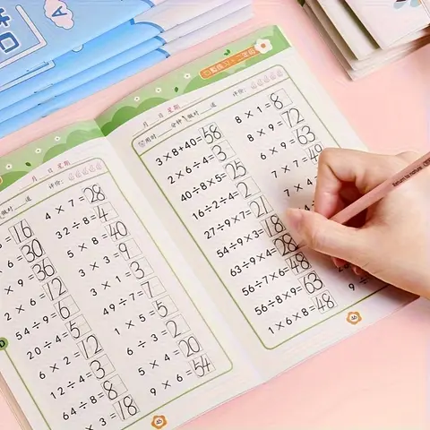 4권 세트: 혼합 수학 연산 연습 워크북 | 덧셈, 뺄셈, 곱셈, 나눗셈 | 2n을 위한 등급별 연습 4권 세트: 혼합 수학 연산 연습 워크북 | 덧셈, 뺄셈, 곱셈, 나눗셈 | 2n을 위한 등급별 연습