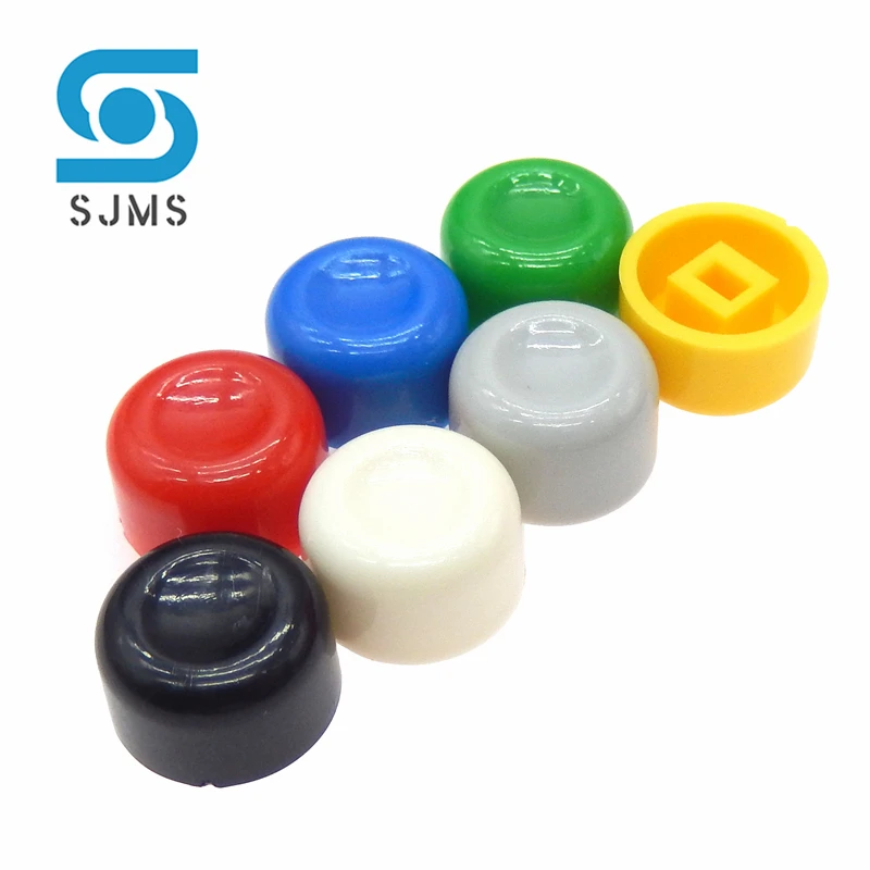 20Pcs A01 Switch caps Tactile Push Button Switch Cap Applies to 5.8*5.8 7*7 8*8 8.5*8.5mm Self-locking Switch Button Hat Concave