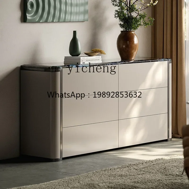 TT  high-end light luxury door cabinet Italian minimalist decorative cabinet bedroom TV cabinet