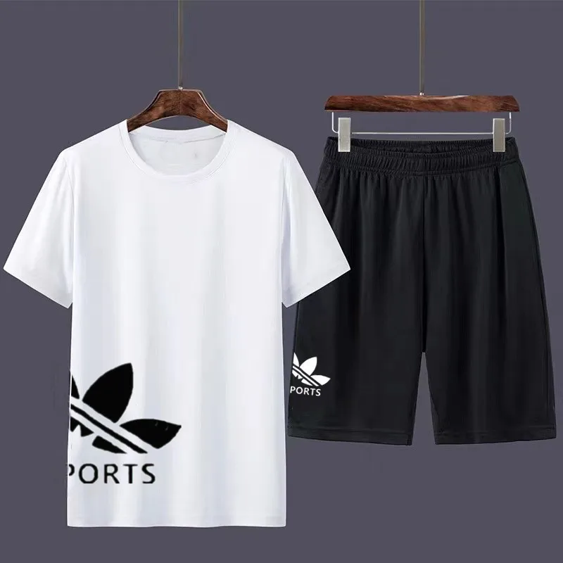 Summer Children Boy Clothes Set Teenage Girls Breathable T-Shirts And Shorts 2pcs Suit Kid Sport Top Bottom Outfits Tracksuits