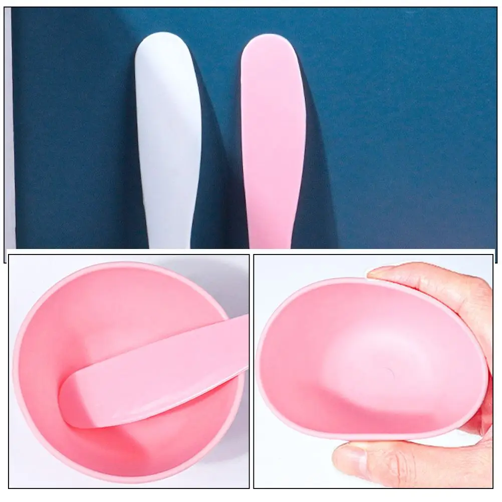 6 Sets Facial Mask Mixing Bowl Kit Silicone Face Stirring Spatula Soft Flexible Mud Skincare Brush Spoon Bar DIY Beauty Tools