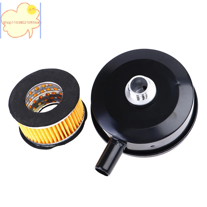 【HT】Black Iron Air Filter  Air Compressor 20mm Male Thread Canister Filte