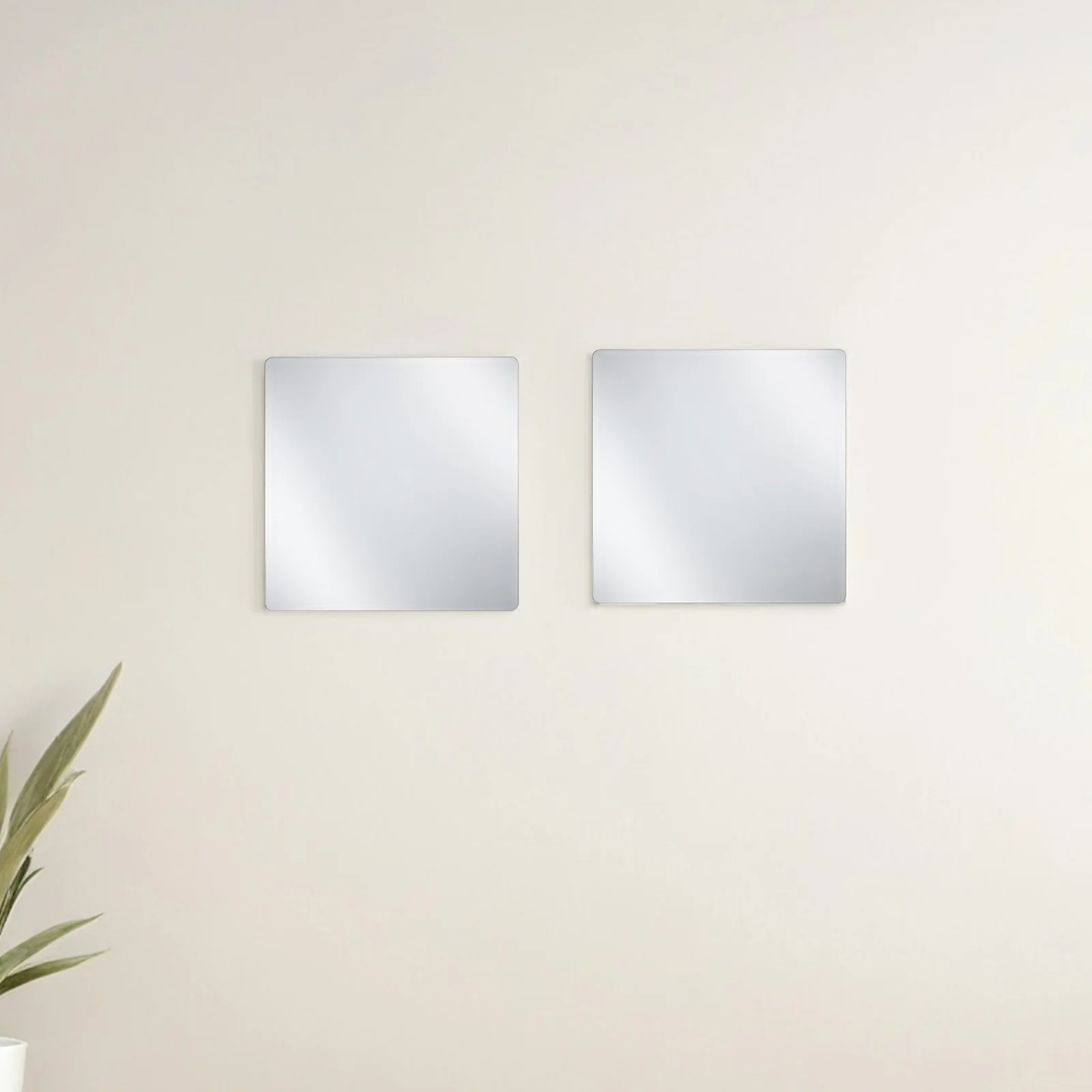 

10Pcs Acrylic Self Adhesive Mirror Tiles Square Shatterproof Wall Stickers Bathroom Kitchen Frameless Mirror Stickers